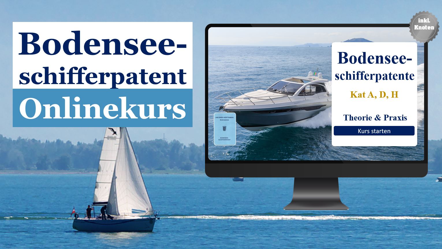 Bodenseeschifferpatent – Onlinekurs zur Vorbereitung auf Theorie und Praxis
