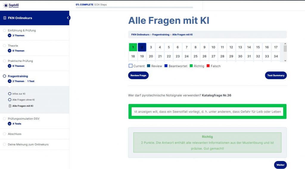 KI beim Pyroschein
